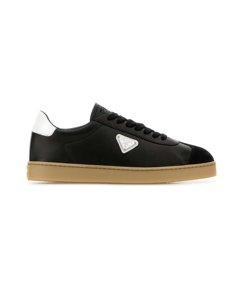 Prada Black Napa Leather Sneakers | italist