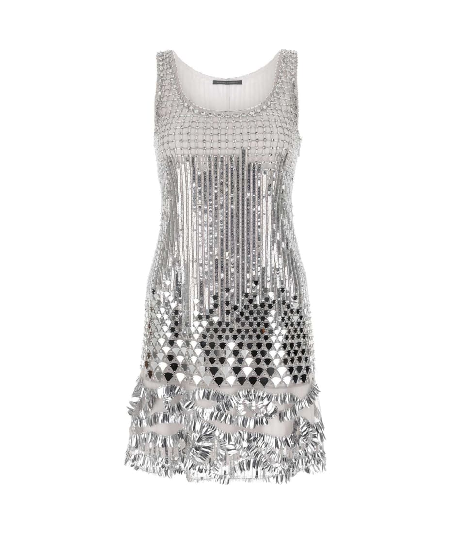ワンピース A FERRETTI Silver Sequins Mini Dress Alberta Ferretti Silver Sequins Mini Dress | italist, ALWAYS