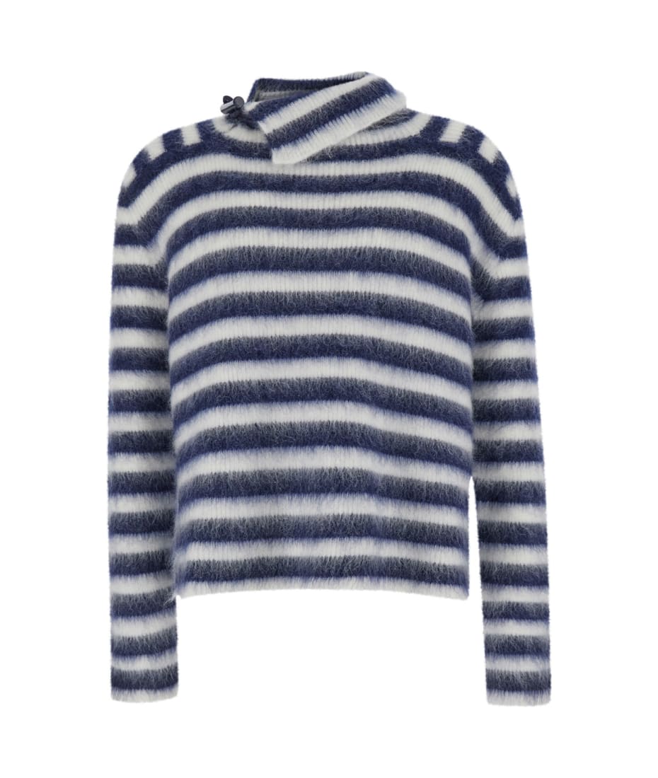 JACQUEMUS Le pull Marin M ネイビー＆ホワイト Navy & White La Casa 'Le pull Marina' Sweater by JACQUEMUS
