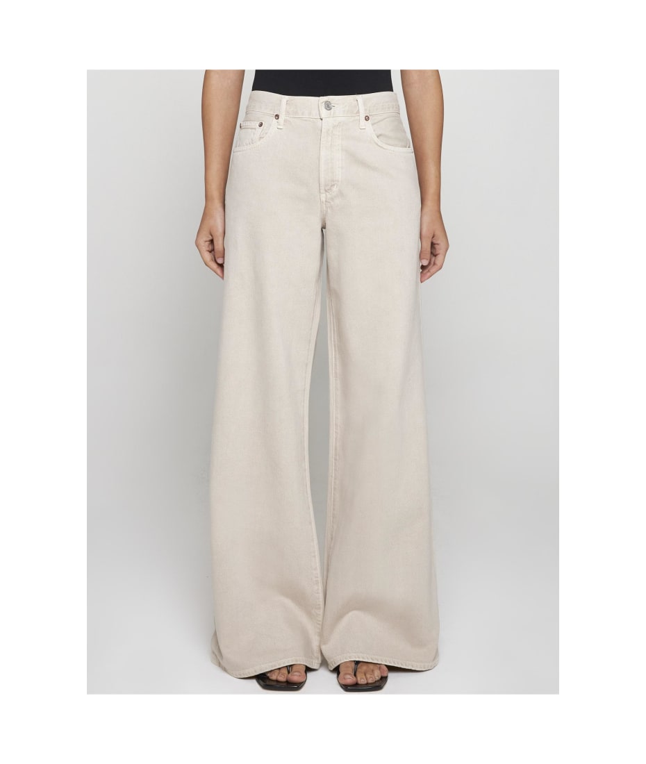 【関税込み】AGOLDE ベージュ Clara ジーンズ AGOLDE Clara Jeans | italist