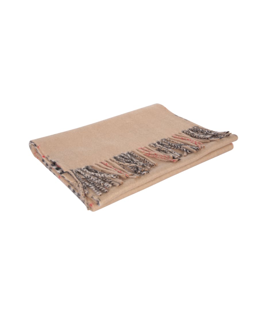 Burberry Reversible Cashmere Check Scarf - Beige