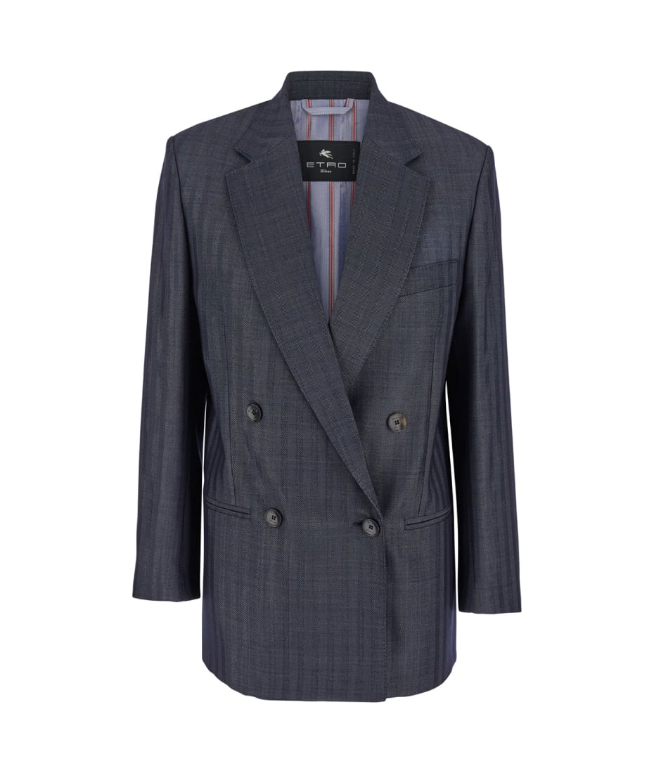 ジャケット ETRO FW24 Double-breasted blazer (WRAA005499TU2G9 M5039) Etro Double Breasted Blazer | italist