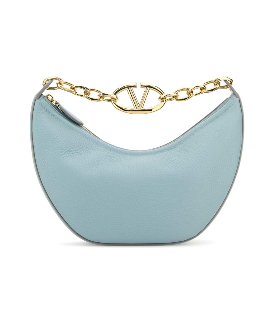 ハンドバッグ Valentino Garavani Leather Hobo Vlogo Moon Handbag Valentino Garavani VLogo Moon Small Hobo Bag in Grainy