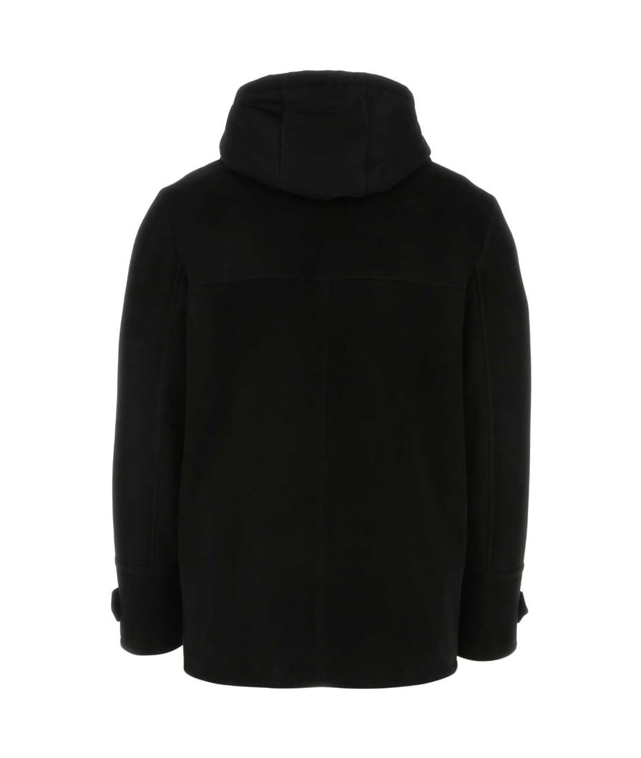 ダウンジャケット・コート Prada Black Shearling Down Jacket Prada Women's Nylon Black Puffer Down Fox Fur Ski Coat