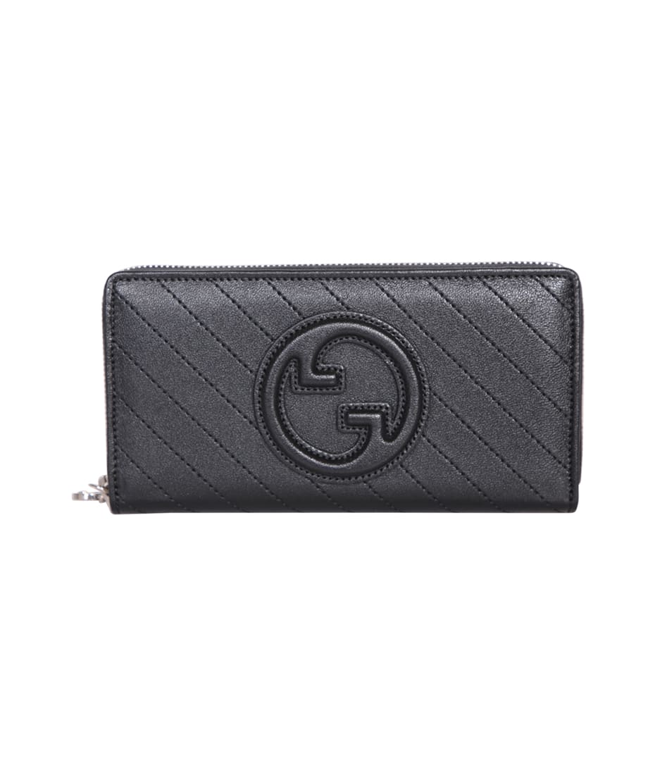 Gucci Blondie card case wallet in Pink Leather