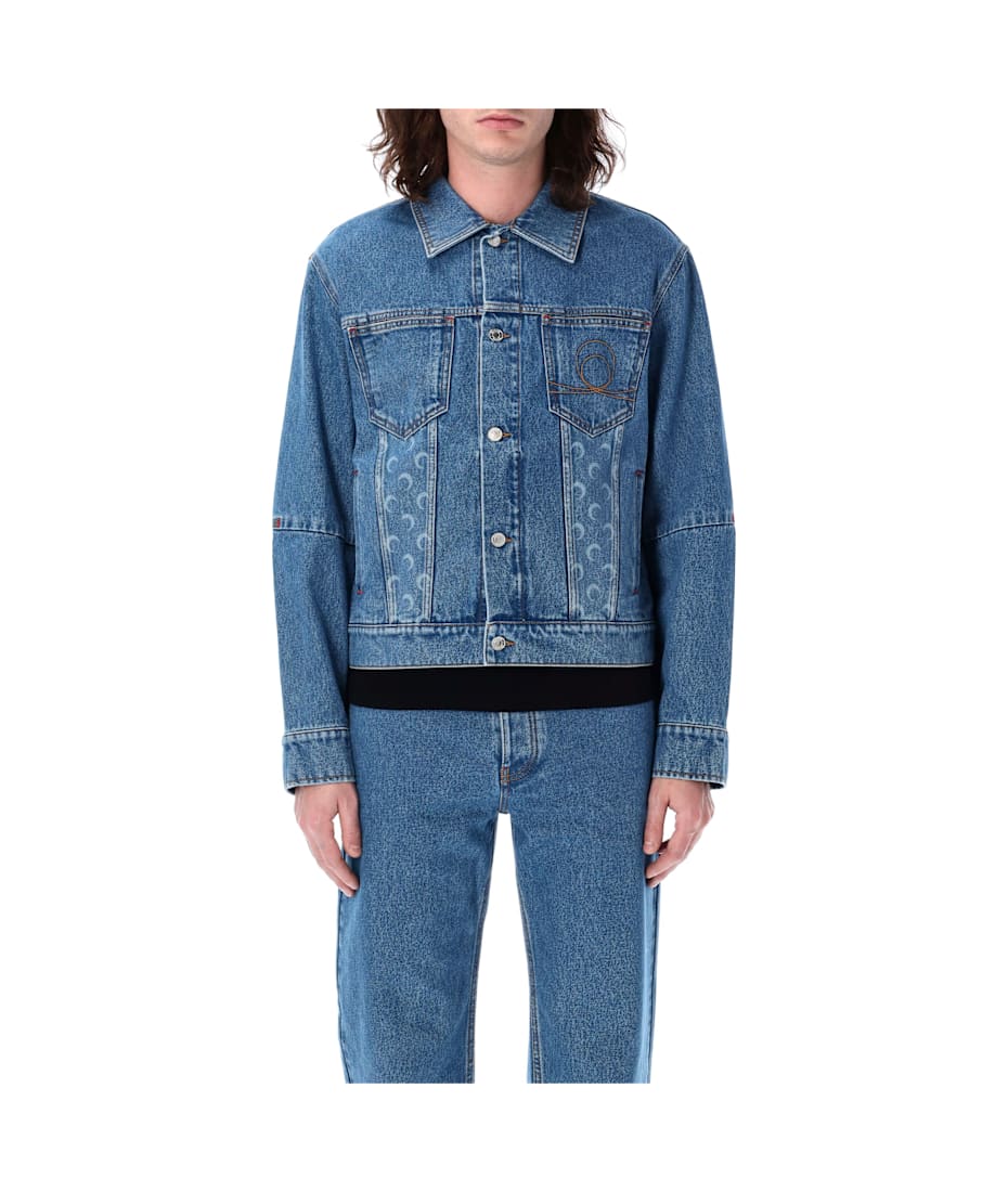 Marine Serre Moon Laser Denim Trucker Jacket | italist, ALWAYS