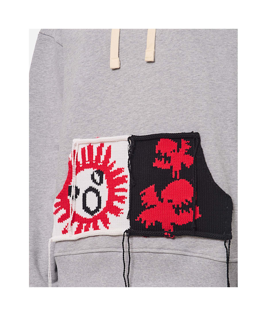 国内発送■CHARLES JEFFREY LOVERBOY■PATCH RABBIT EARS HOODY PATCH RABBIT EARS HOODY in ECRU