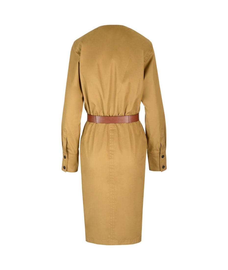 【送料&関税込】Saint Laurent Wrap Midi Dress Saint Laurent Wrap Midi Dress | italist