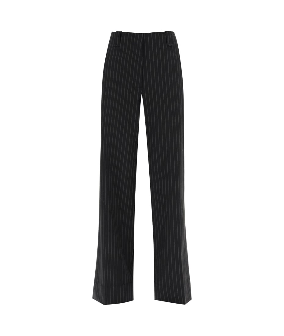 Pinstriped Wide Leg Pants