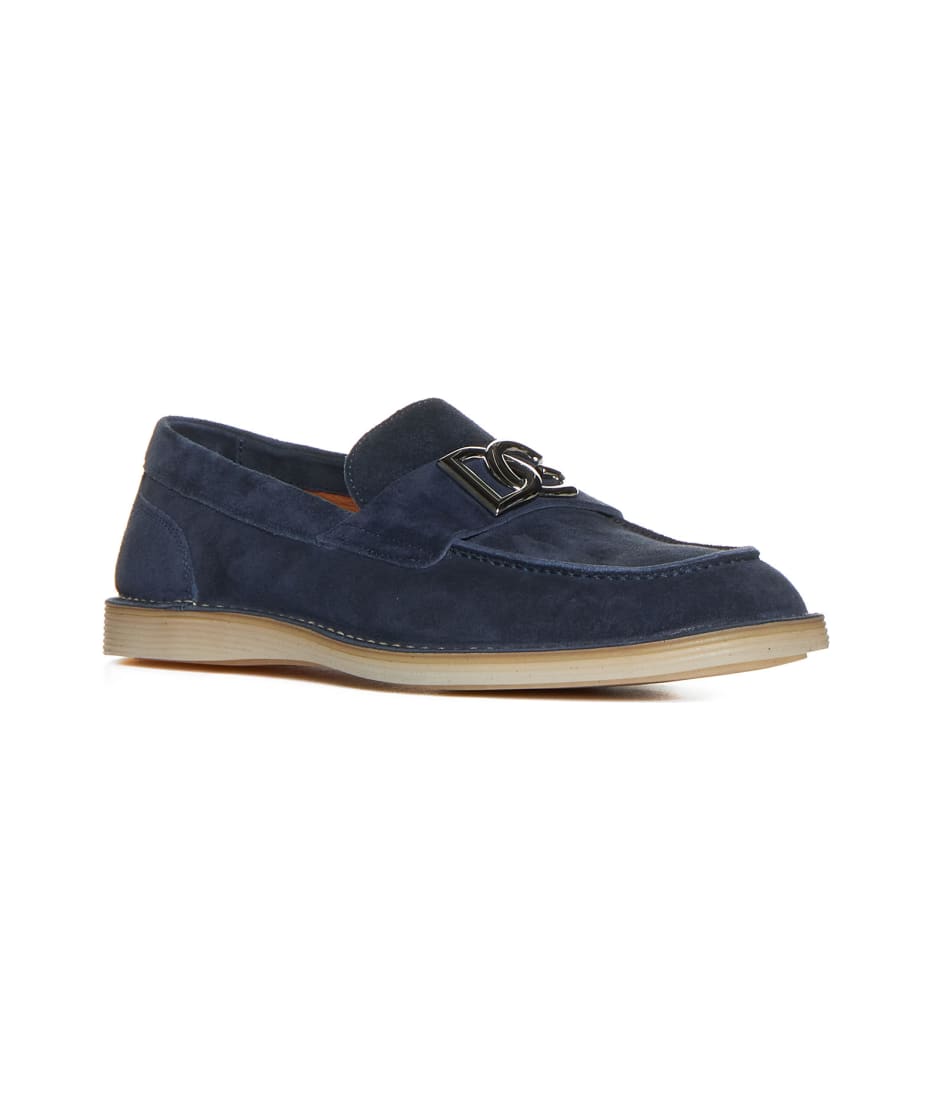 Dolce & Gabbana 青 ローファー Suede loafers in Blue for Men | Dolce&Gabbana® US