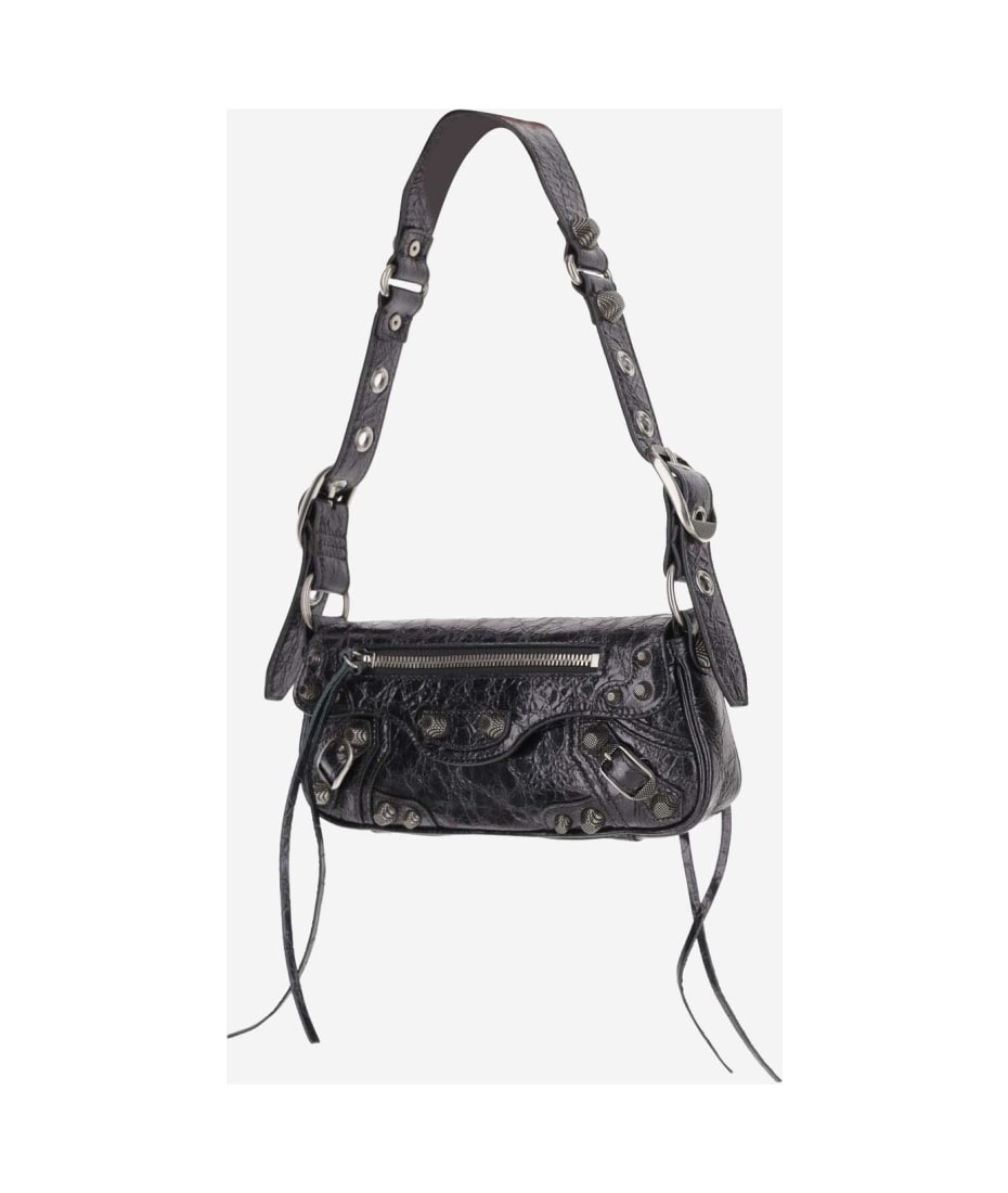 【関税&送料込】Balenciaga Leather Le Cagole Sling Xs Should Balenciaga XS Black Le Cagole Cylinder Sling Bag