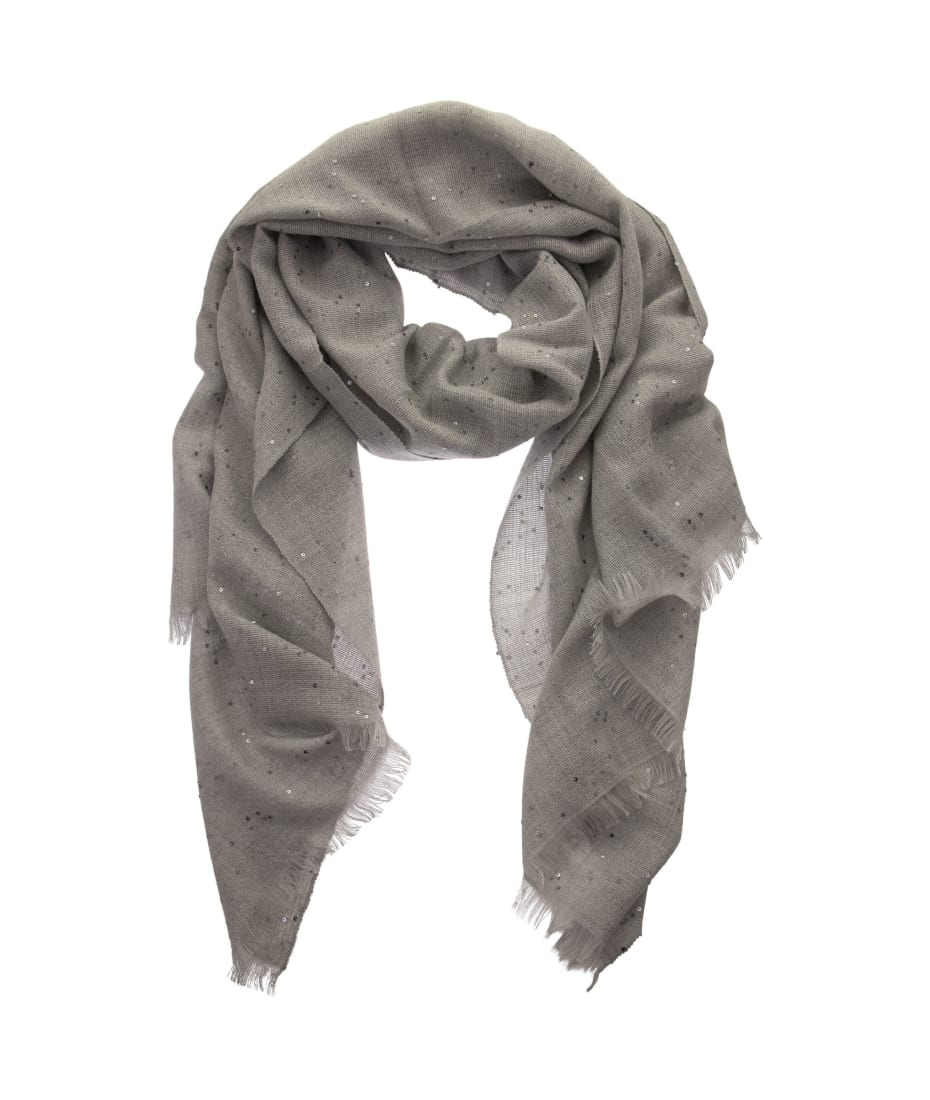 BRUNELLO CUCINELLI Cashmere And Silk Scarf