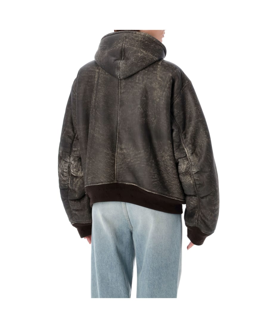 コート BALENCIAGA OUTERWEAR (790243TQS06) Balenciaga Hooded Shearling Bomber | italist