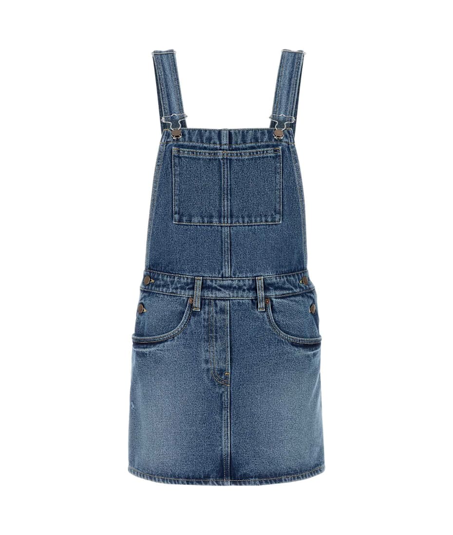 ワンピース PRADA DENIM DUNGAREES DRESS Prada Denim Dungarees Dress | italist