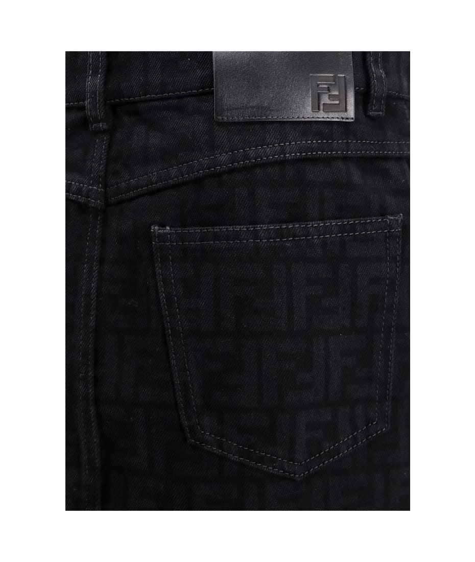 Fendi Ff Denim Miniskirt | italist