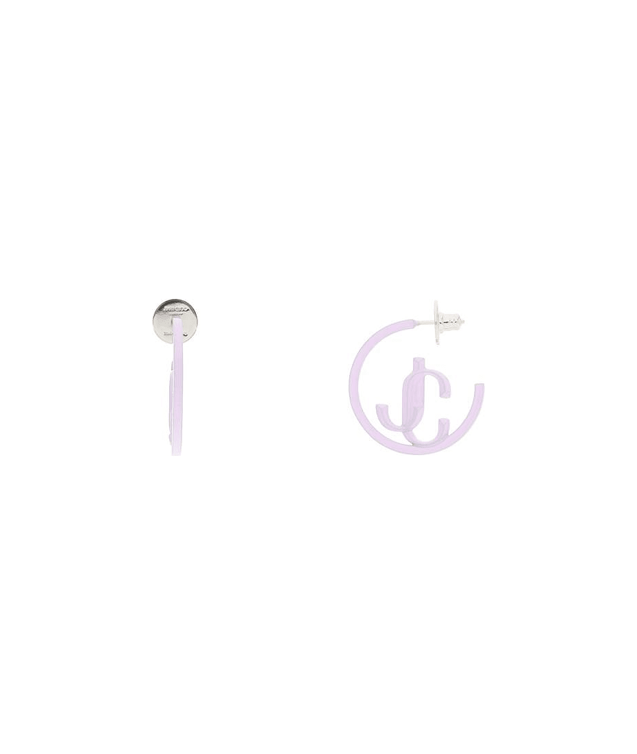 【Jimmy Choo】JC Monogram Hoops Gold-Finish Metal JC Monogram Hoops | JC Monogram Hoops