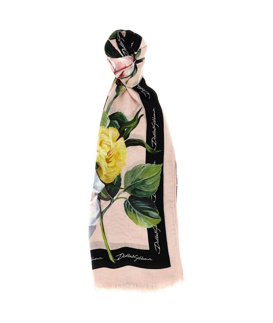 【関税込み】dolce & gabbana Floral scarf Dolce&Gabbana Floral Silk Twill Skinny Scarf | Neiman Marcus