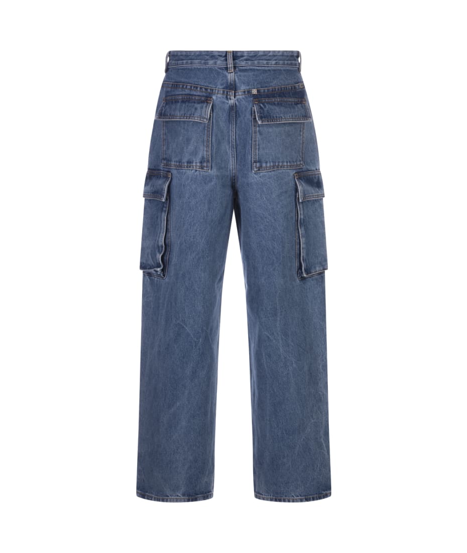 Givenchy Blue Denim Cargo Jeans デニム 通販 | italist