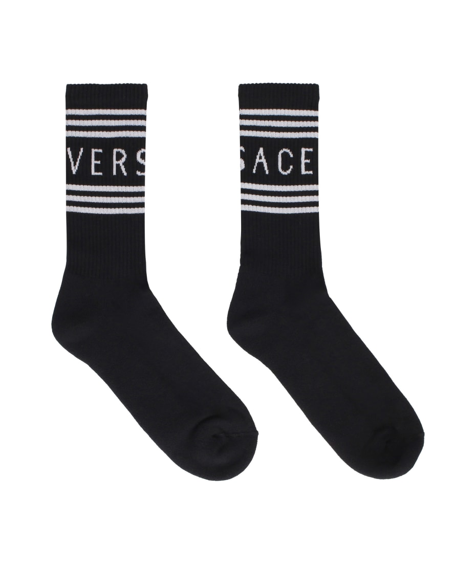 Women's Siloki Logo Cotton Socks In Black