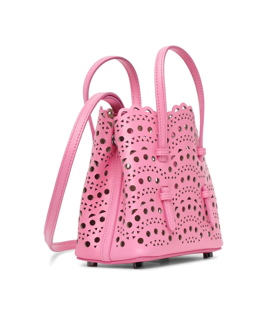 アライア☆3色 MINA 16 マイクロバッグ Alaia Pink Mina 16 Micro Bag | italist
