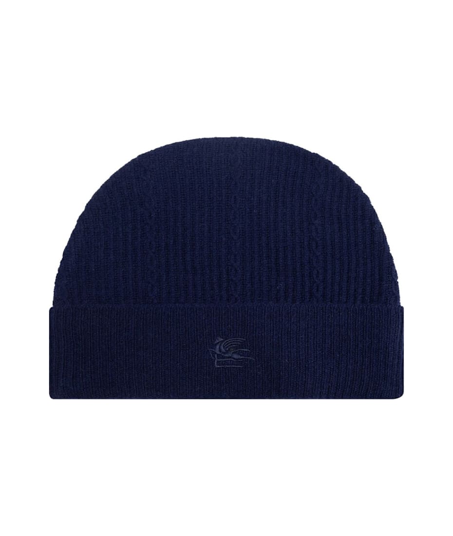 ニットキャップ・ビーニー ETRO FW24 BEANIE HAT WITH LOGO (WAQA0016 AV393M0174) ニットキャップ・ビーニー ETRO FW24 BEANIE HAT WITH LOGO