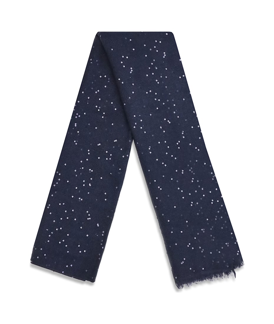 スカーフ Brunello Cucinelli Cashmere Silk Stole With Sequins BRUNELLO CUCINELLI Sequin-embellished cashmere and silk