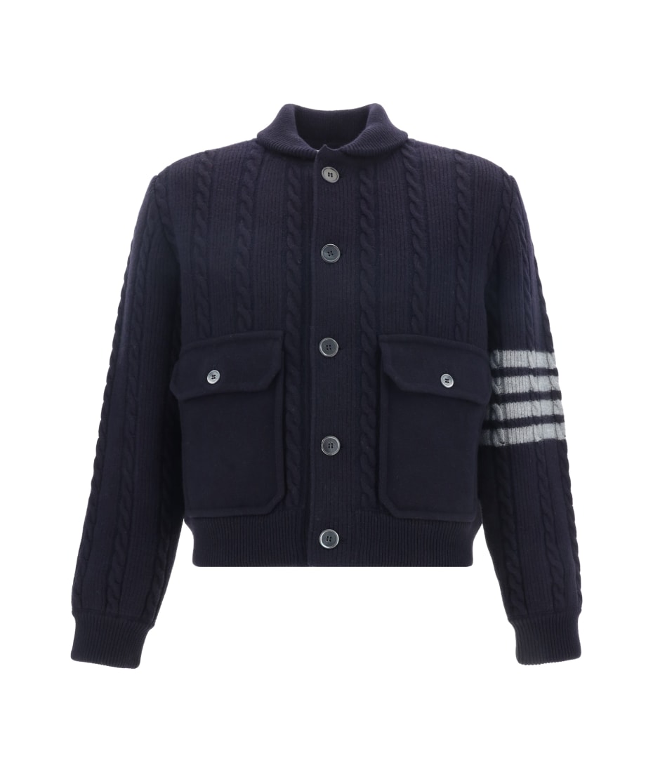 Thom Browne｜JACKETS (FBC779H 08110 680) Super 120's Twill Down Hooded Patch Pocket Jacket | Thom Browne