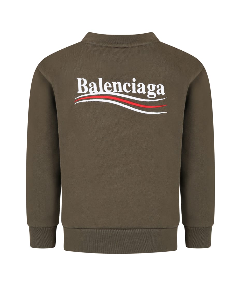 Balenciaga 17AW Vネックニット 刺繍ロゴ ニット, 40% OFF