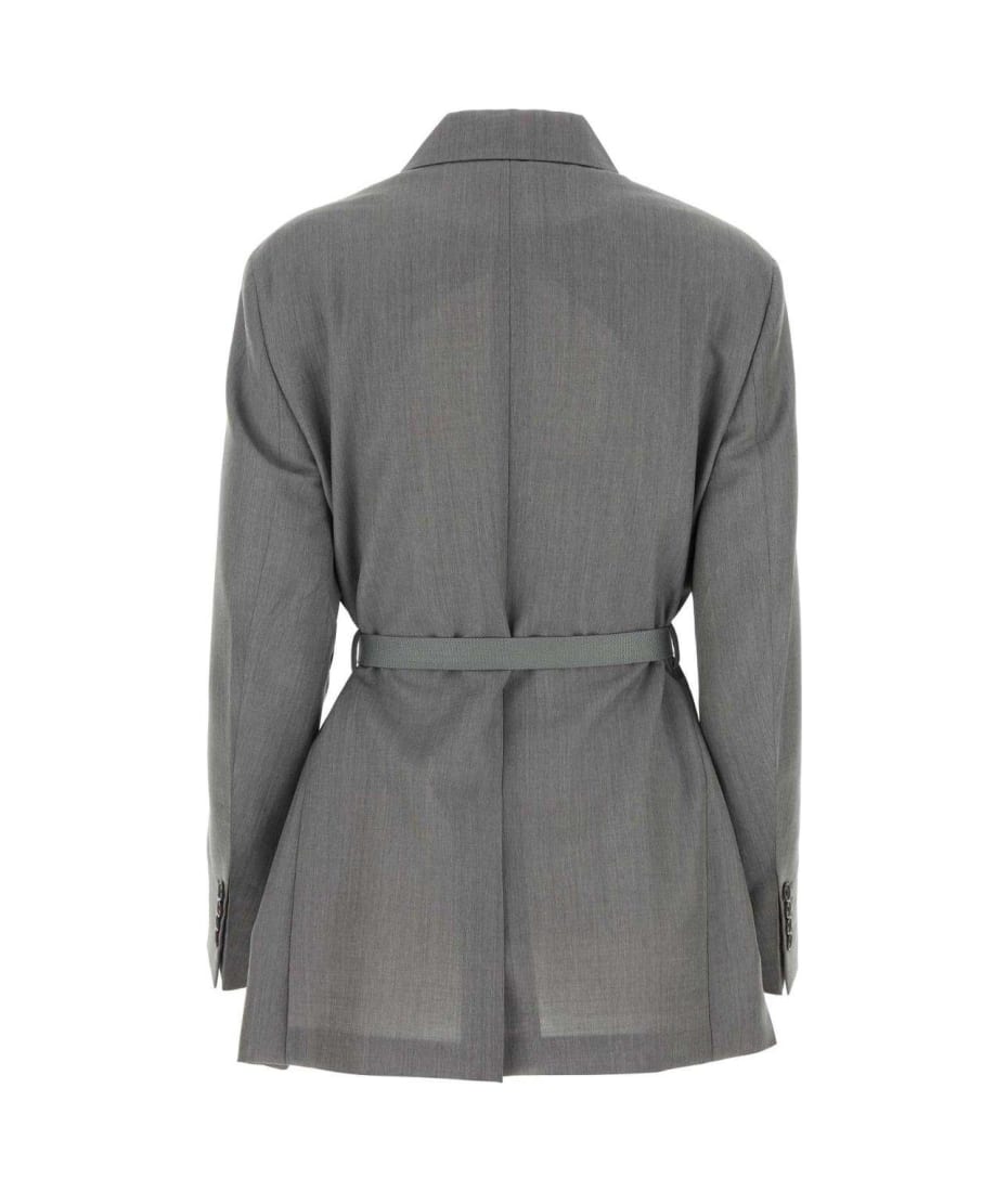 【送料&関税込】Prada Button-up Belted Jacket Prada Button-up Belted Jacket | italist