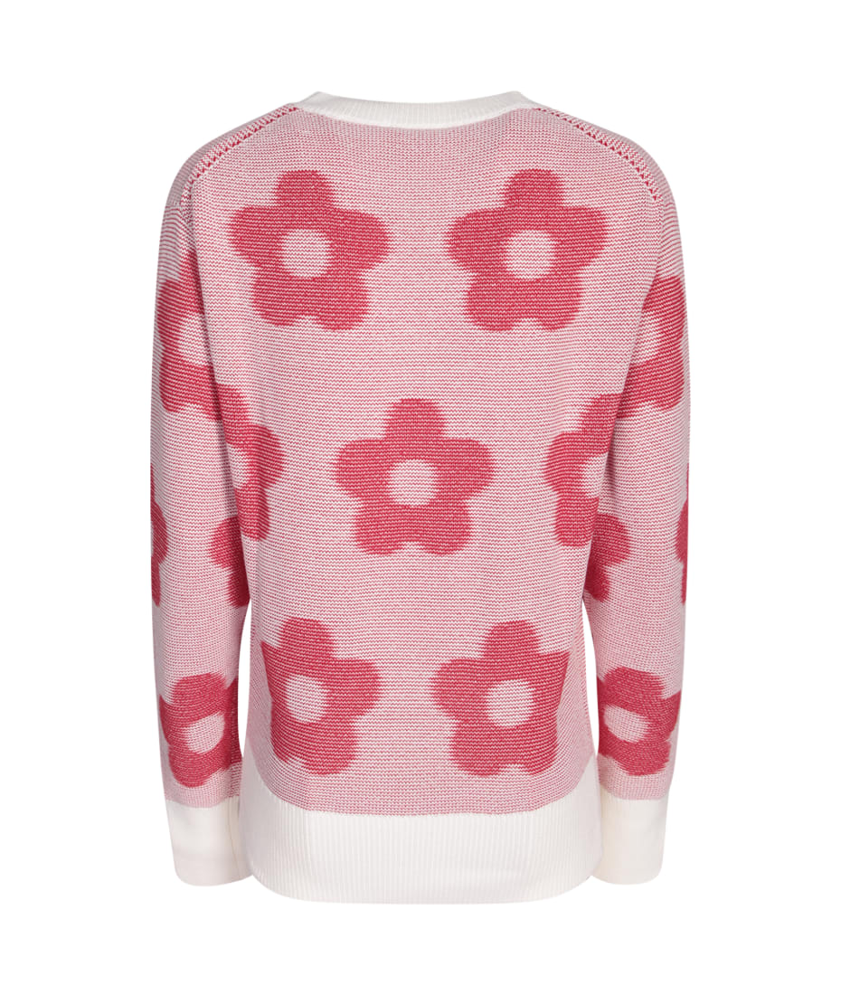 Kenzo Flower Spot Jacquard Jumper Red | italist