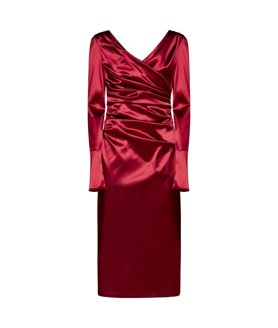【関税込み】dolce & gabbana Draped dress Dolce & Gabbana Draped Dress In Satin | italist