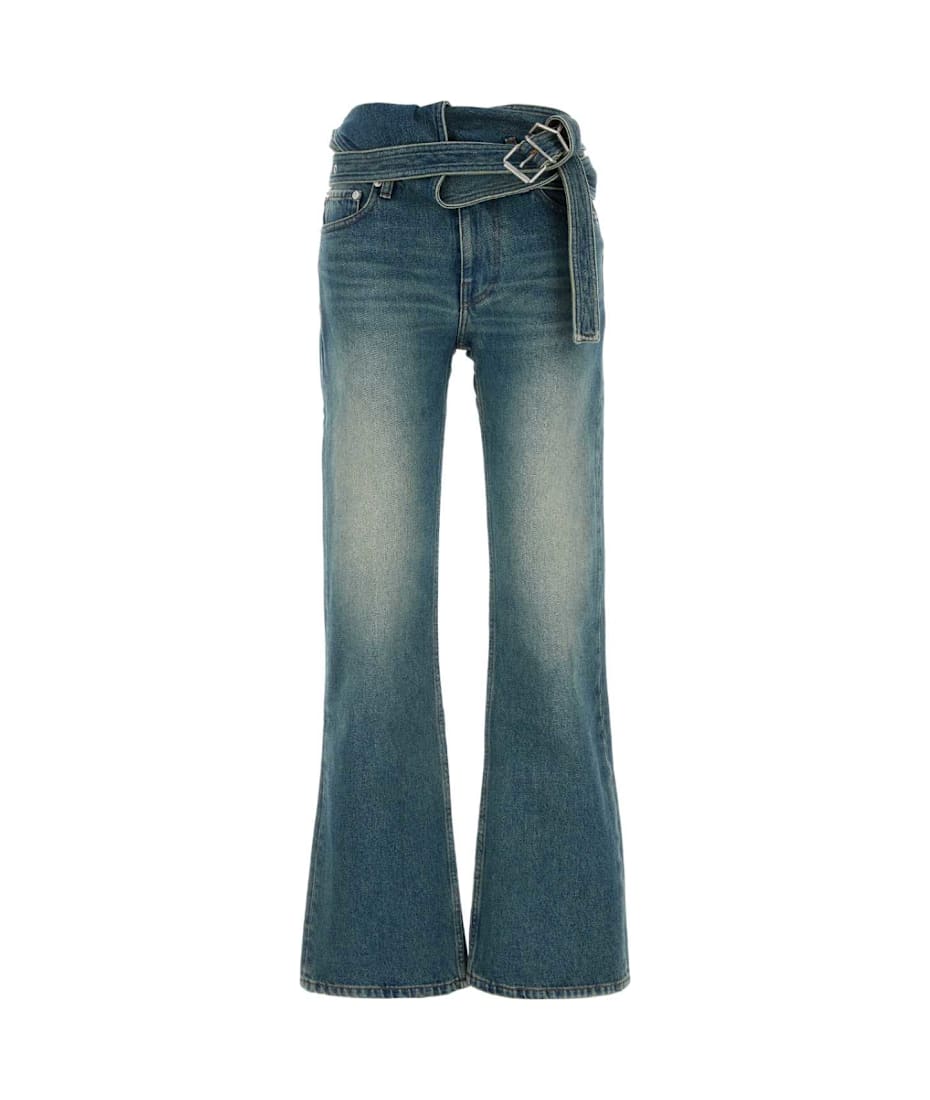 デニム・ジーパン Y PROJECT Women Denim Pants 107PA002EVERGREENVINTAGEBLUE Y/PROJECT - Evergreen Snap Off Jeans | HBX - Globally