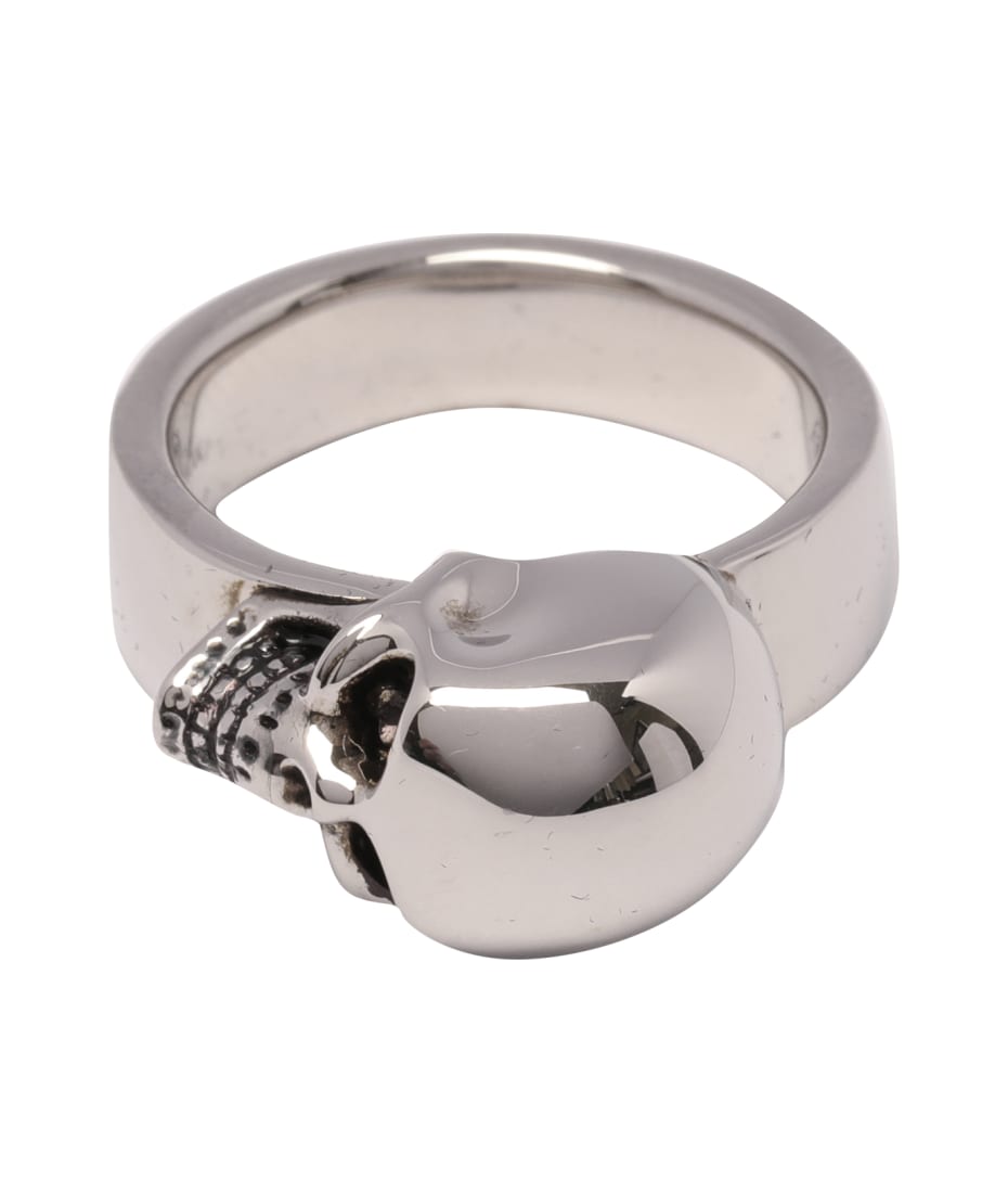 指輪・リング Alexander Mcqueen Anello Skull Alexander Mcqueen The Side Skull Ring Alexander McQueen