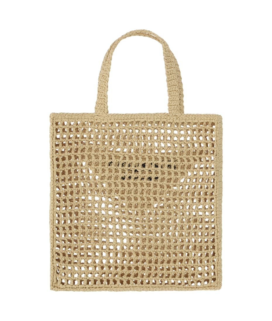 【関税込・国内発送】PRADA synthetic raffia handbag Prada Raffia Shopping Bag | italist
