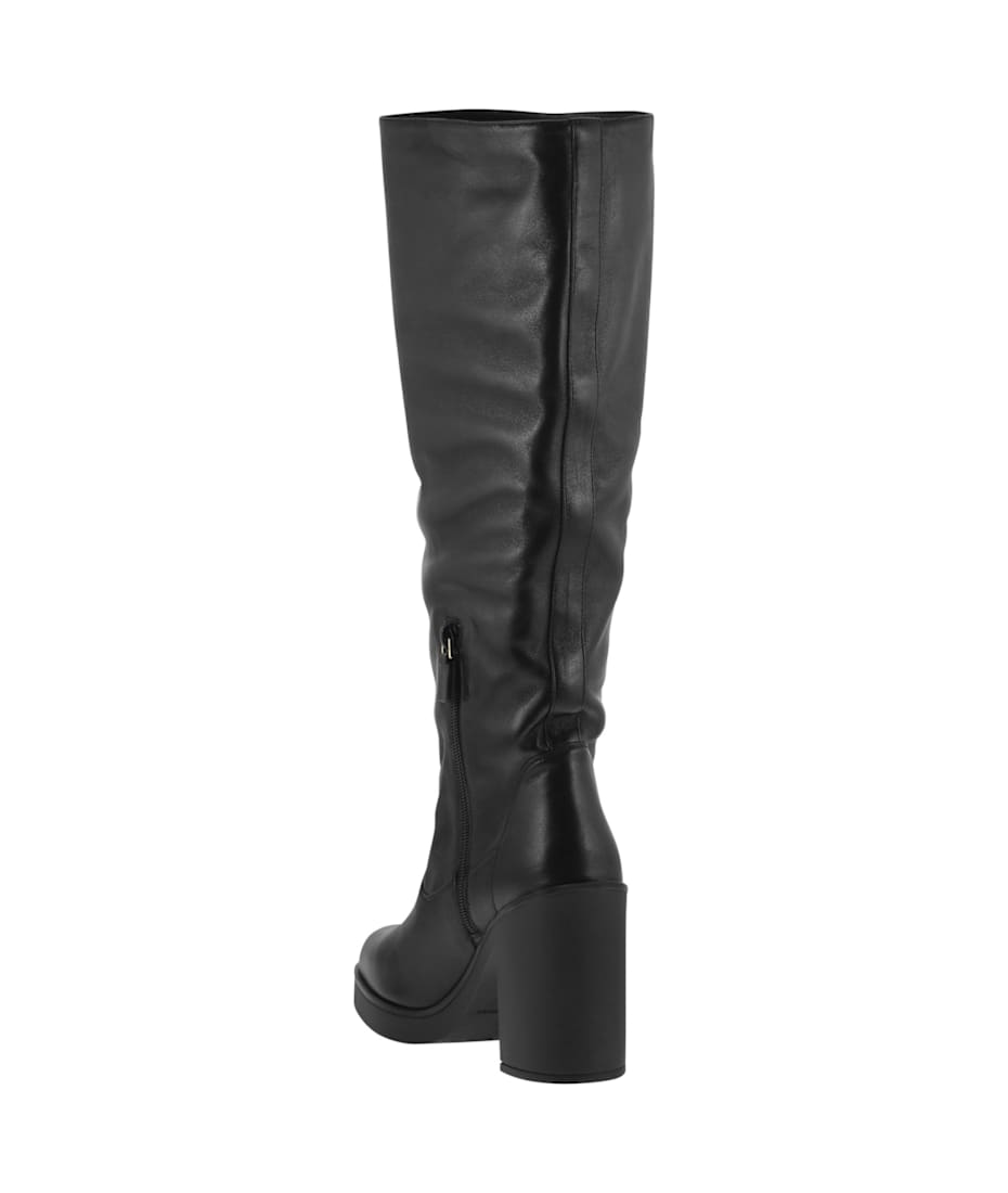 ロングブーツ Stuart Weitzman FW24 BETHENNY 80 - Leather boot (SJ290 BLK) Stuart Weitzman Bethenny 80 - Leather Boot | italist, ALWAYS