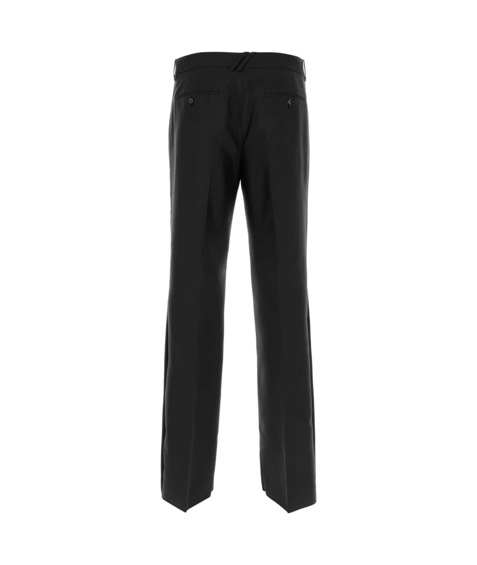 【送料&関税込】Burberry Wool Blend Wide-leg Pant BURBERRY Pleated wool and silk-blend twill wide-leg pants
