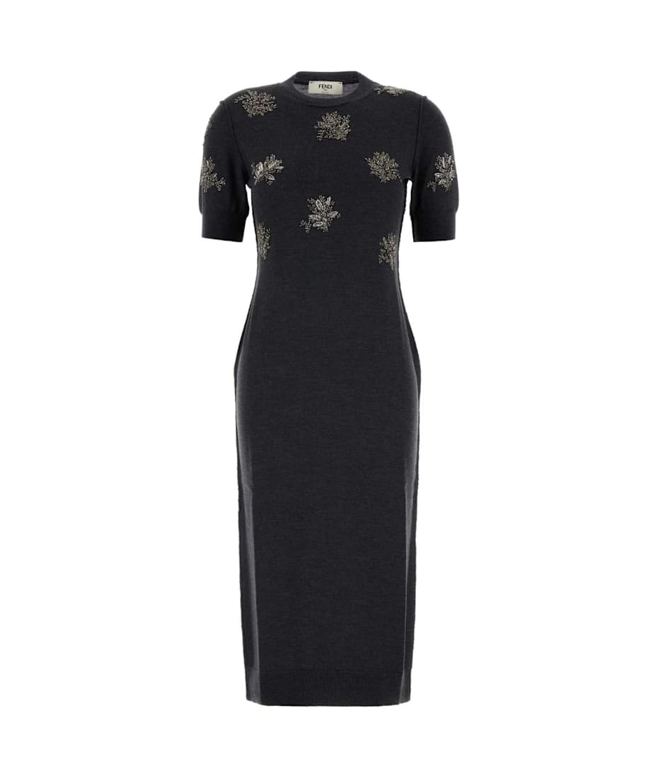 ワンピース Fendi Charcoal Stretch Wool Dress Fendi Charcoal Stretch Wool Dress | italist