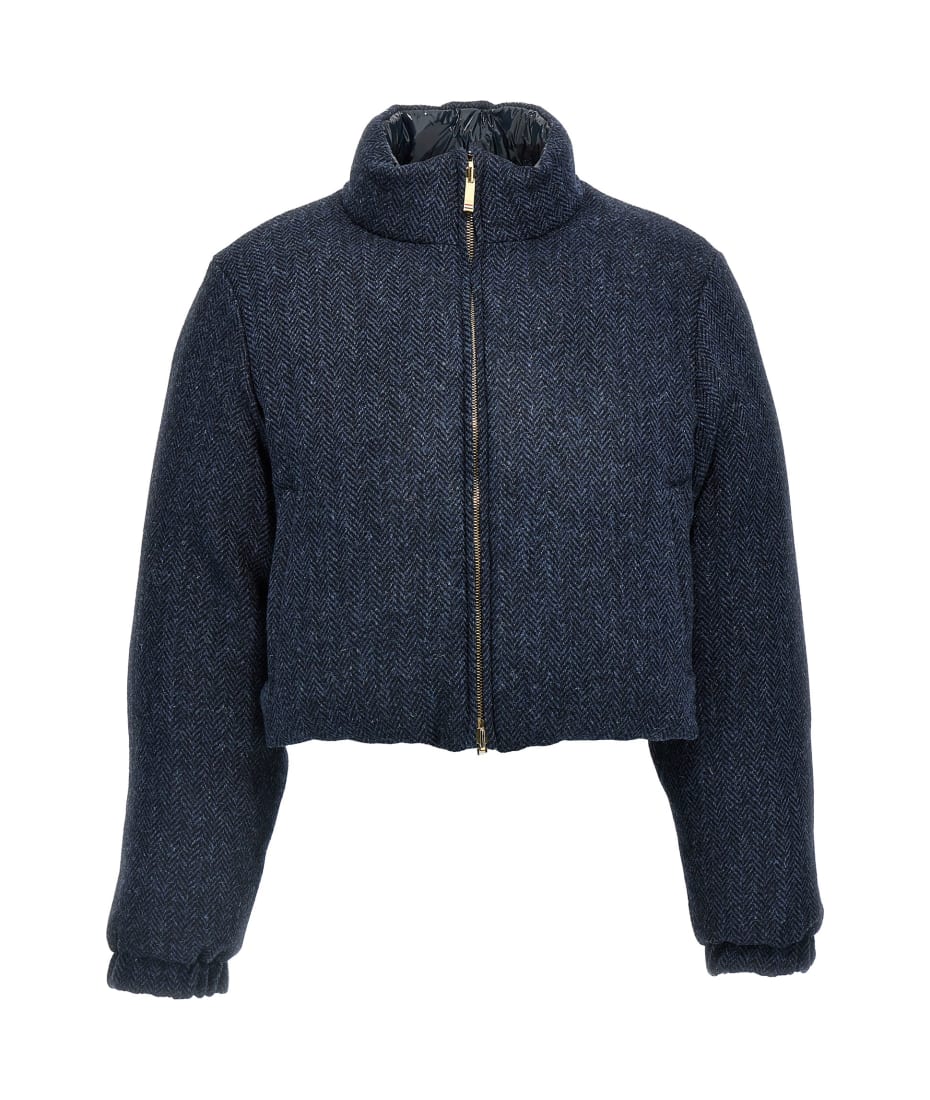 ジャケット 'Herringbone Harris Tweed' reversible down jacket Thom Browne 'herringbone Harris Tweed' Reversible Down