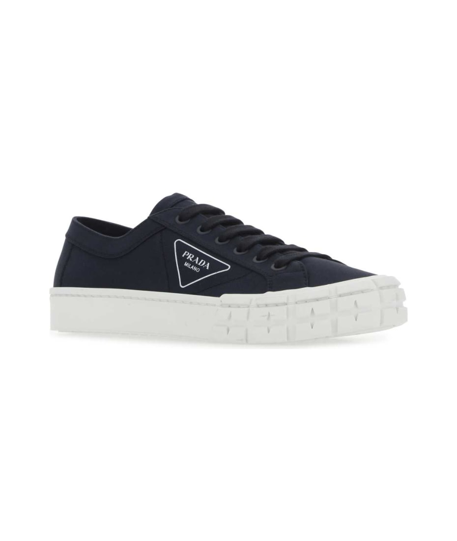 スニーカー Prada Navy Blue Canvas Sneakers Prada Navy Blue Canvas Sneakers | italist