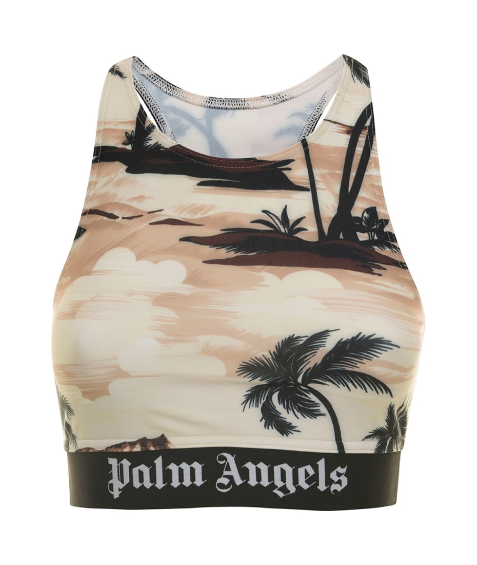 Women's Sports Top With Logo Band by Palm Angels