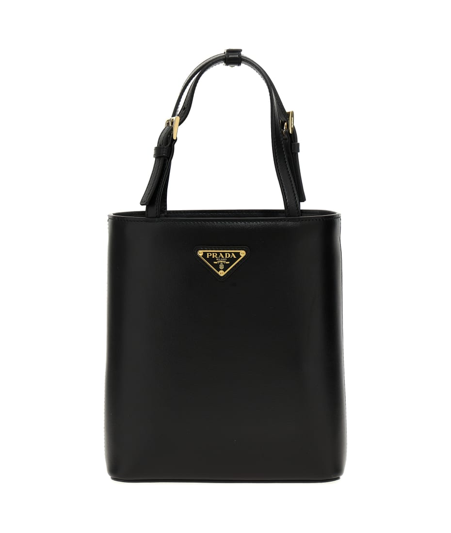 バッグ PRADA LEATHER LOGO DESIGN HAND BAG Prada Leather Logo Handbag | italist