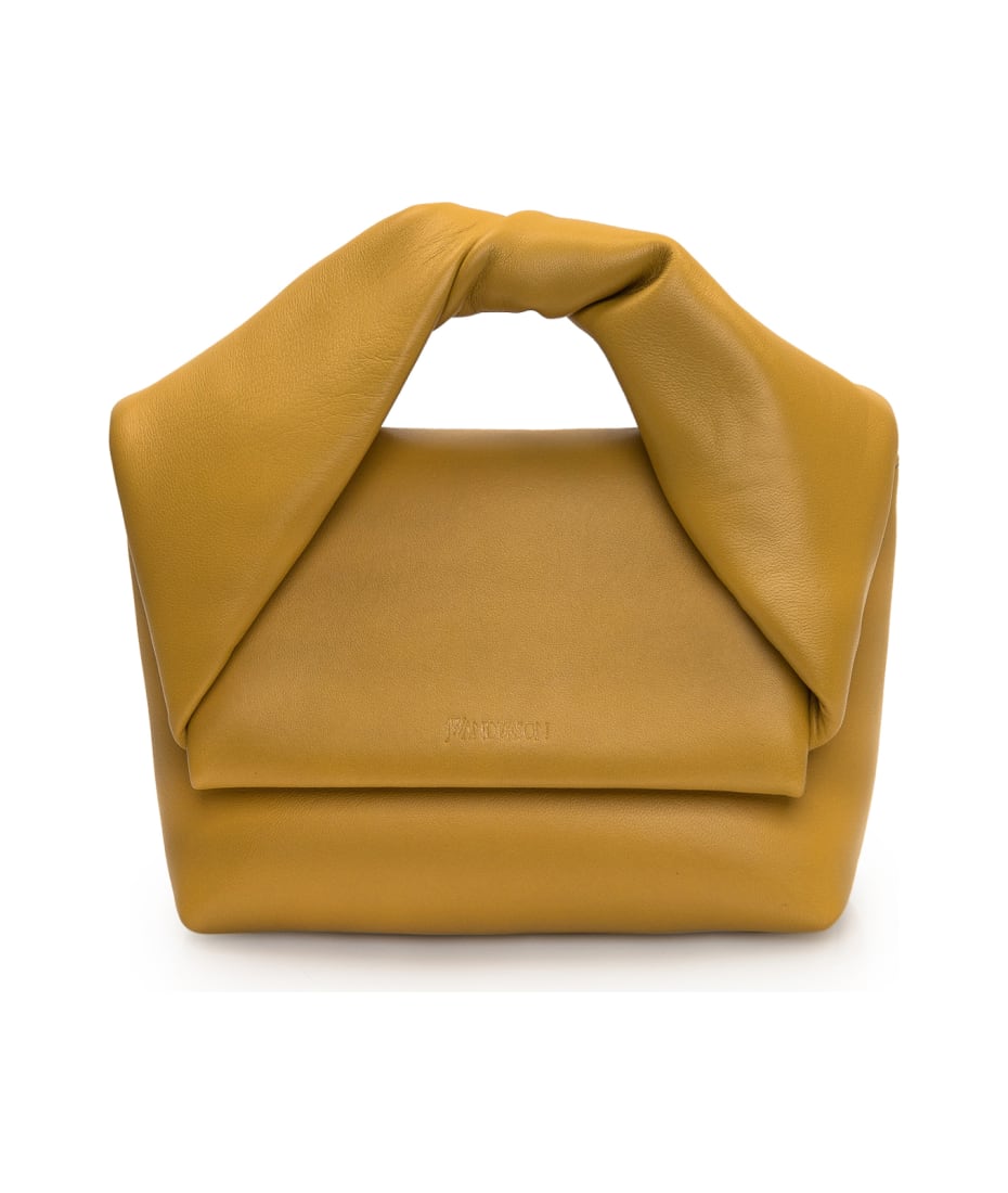 トートバッグ J W ANDERSON SS25 'Twister Midi' handbag (HB0539LA0088 999) JW ANDERSON Twister midi leather shoulder bag | NET-A-PORTER