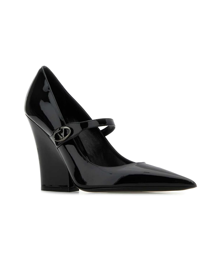 【関送込】VALENTINO GARAVANI◆LEATHER PUMPS Valentino Garavani Black Leather Pumps | italist