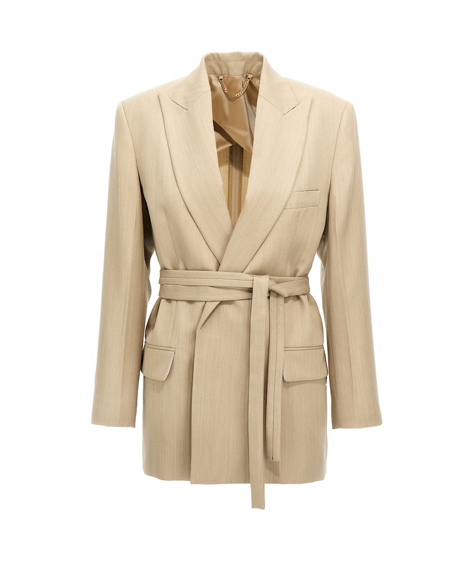ジャケット Victoria Beckham Belt blazer Waisted Fit Jacket In Black | Victoria Beckham US – Victoria