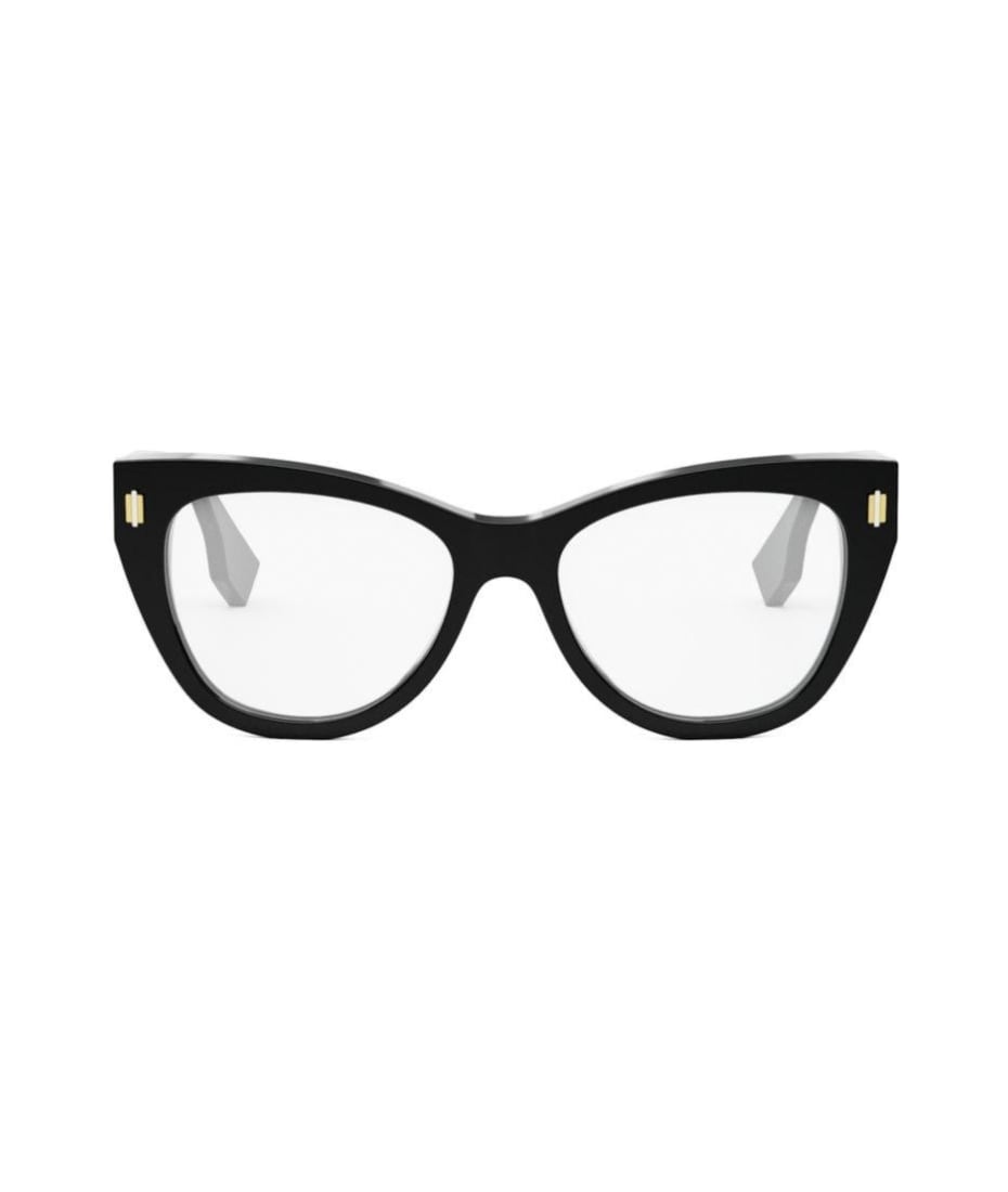 【送料&関税込】Fendi Cat-eye Frame Glasses FENDI | FF Diamonds Acetate Cateye Optical Glasses | BROWN