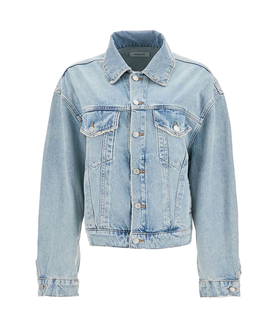 AGOLDE Denim Dalton Balloon Jacket With | italist