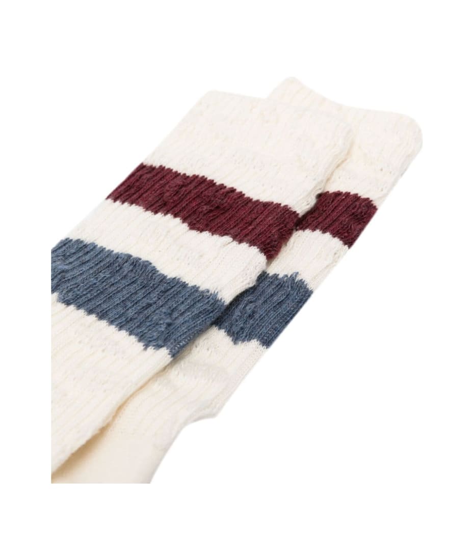 Golden Goose Socks High Rib Stripes Ripped | italist, ALWAYS LIKE