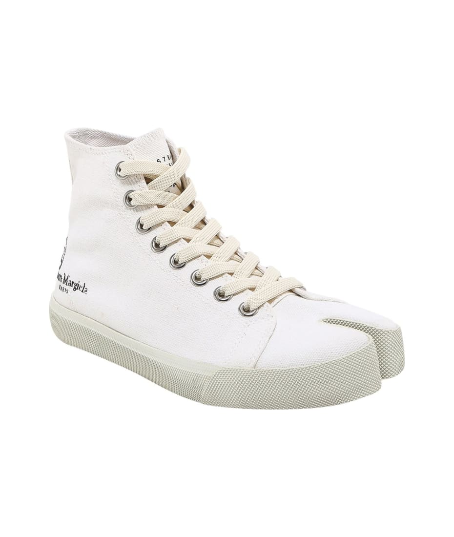 Maison Margiela 国内買付 TABI SNEAKERS HIGH TOP Maison Margiela - Tabi high-top canvas sneakers Maison Margiela