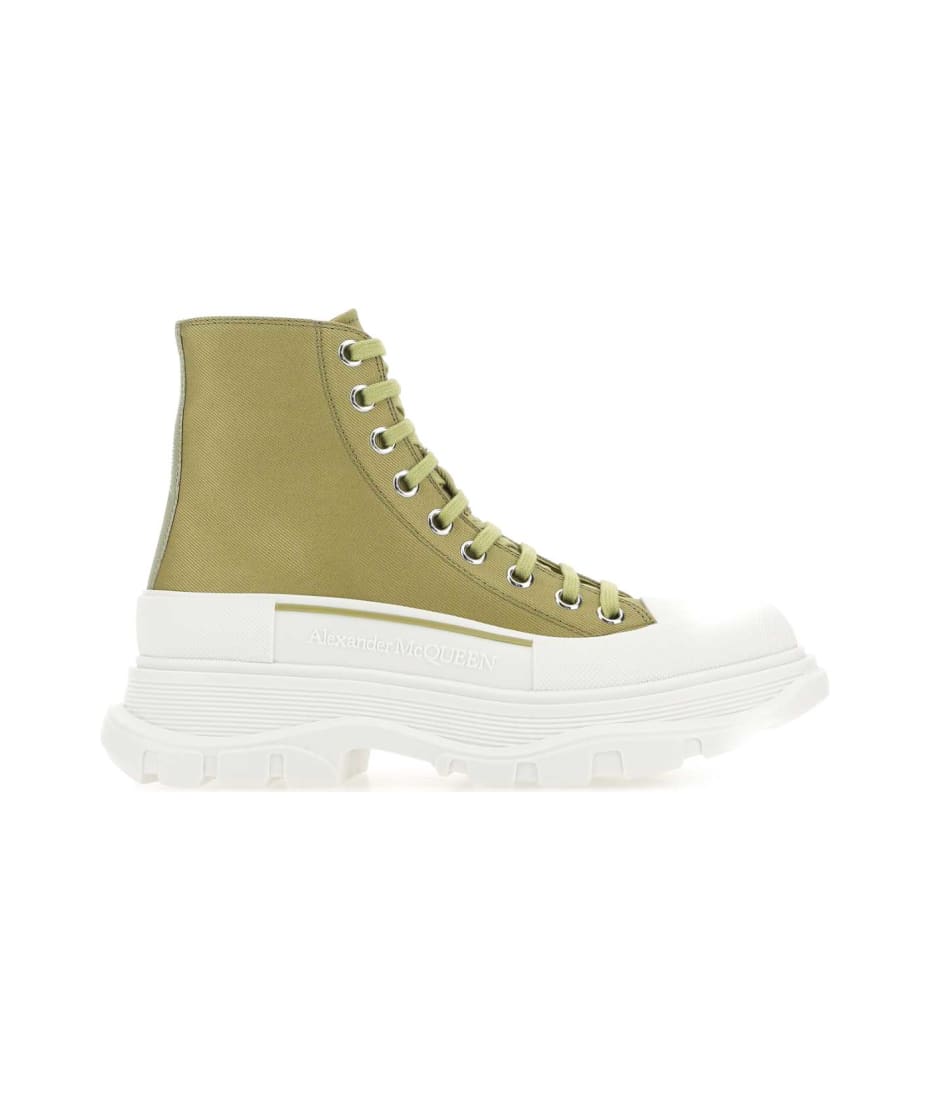 Alexander mcqueen olive green sneakers deals