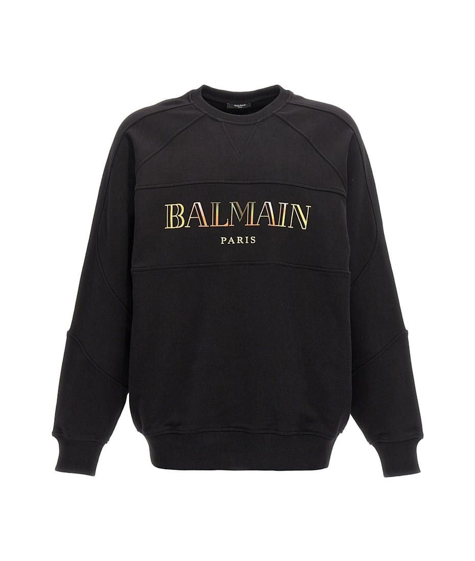 Saving Authentic Balmain cotton sweatshirt with logo